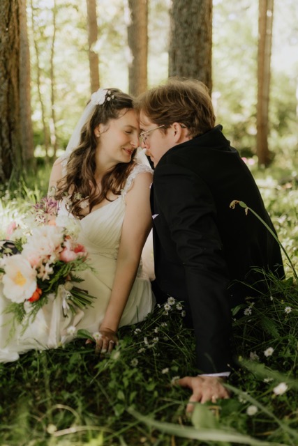 Liv and David celebrating in Whistler, BC